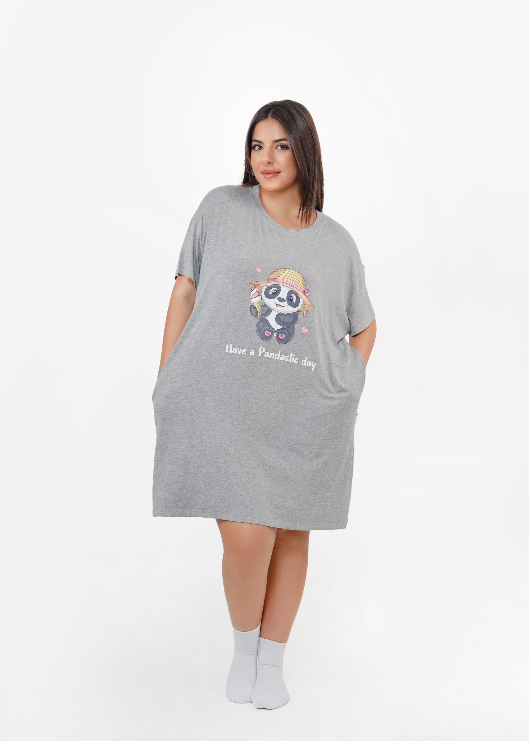 Panda Pluffie Boyfriend Tee - THE PLUFFIES