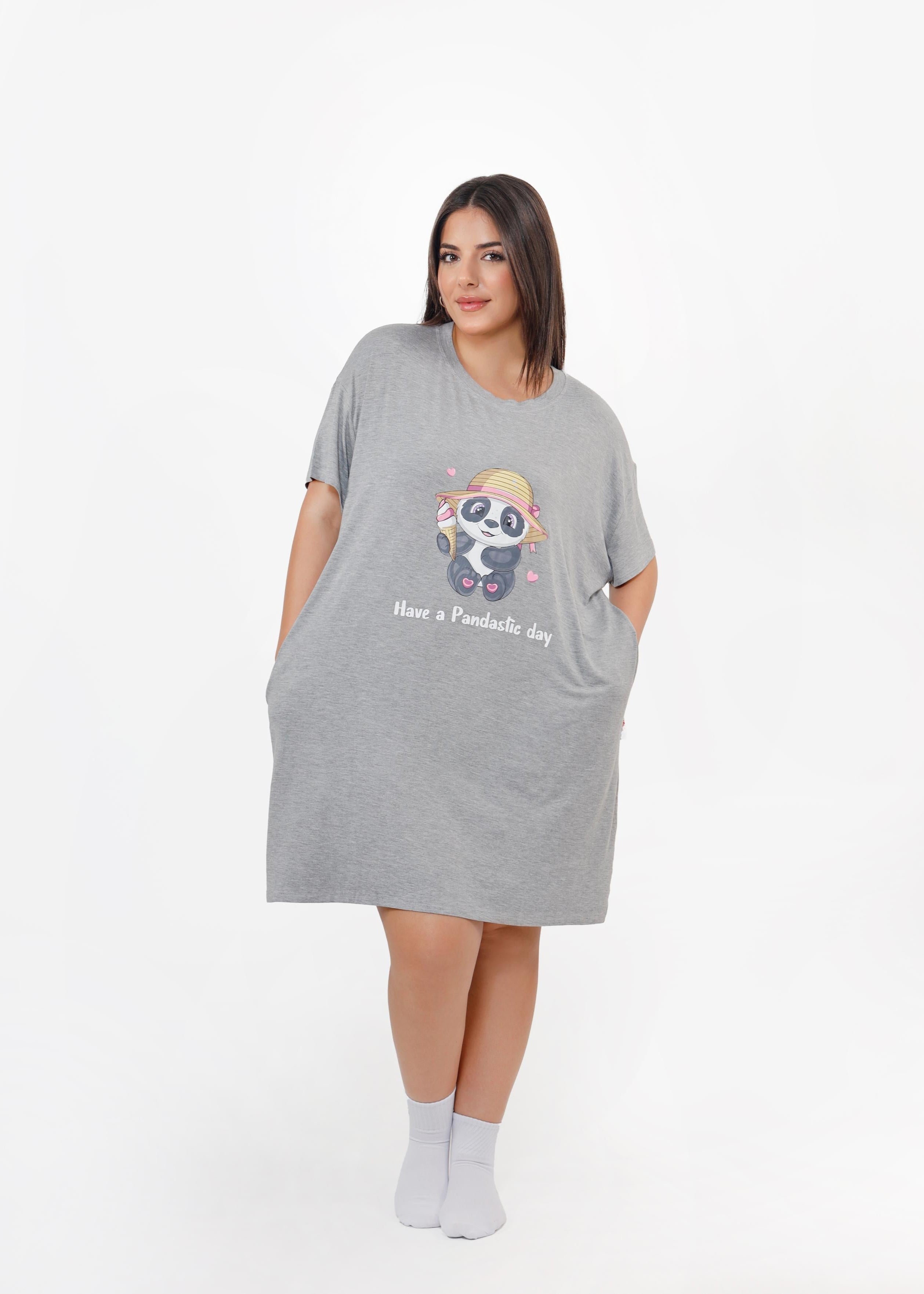 Panda Pluffie Boyfriend Tee - THE PLUFFIES