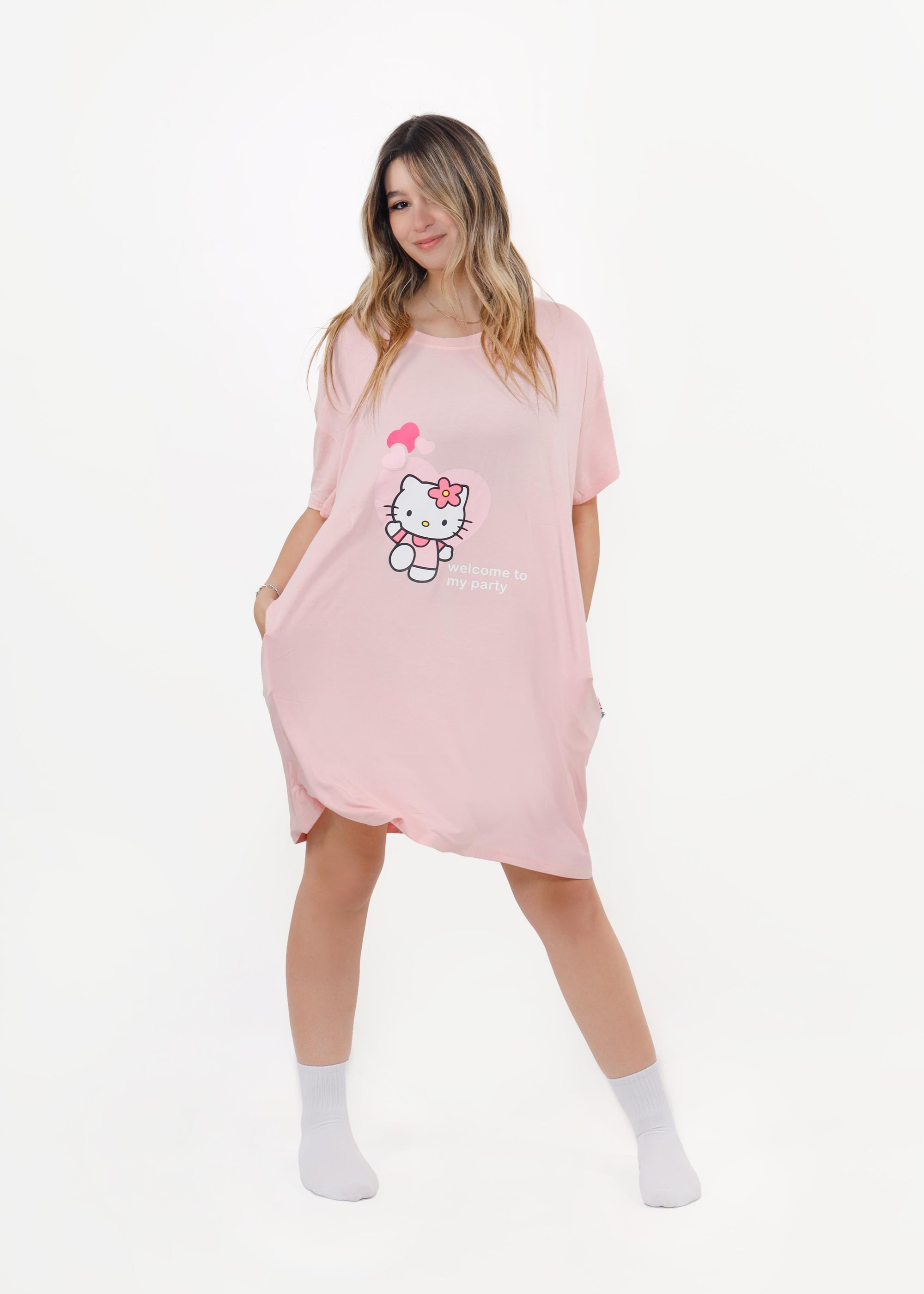 Hello Kitty Pluffie Boyfriend Tee - THE PLUFFIES