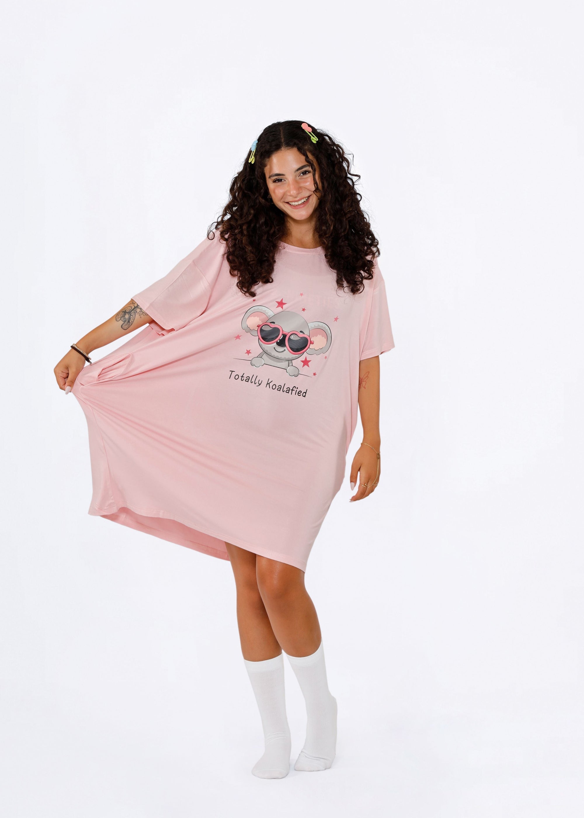 Panda Pluffie Boyfriend Tee - THE PLUFFIES